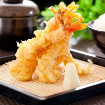 Camarones rebozados con Tempura SATORU